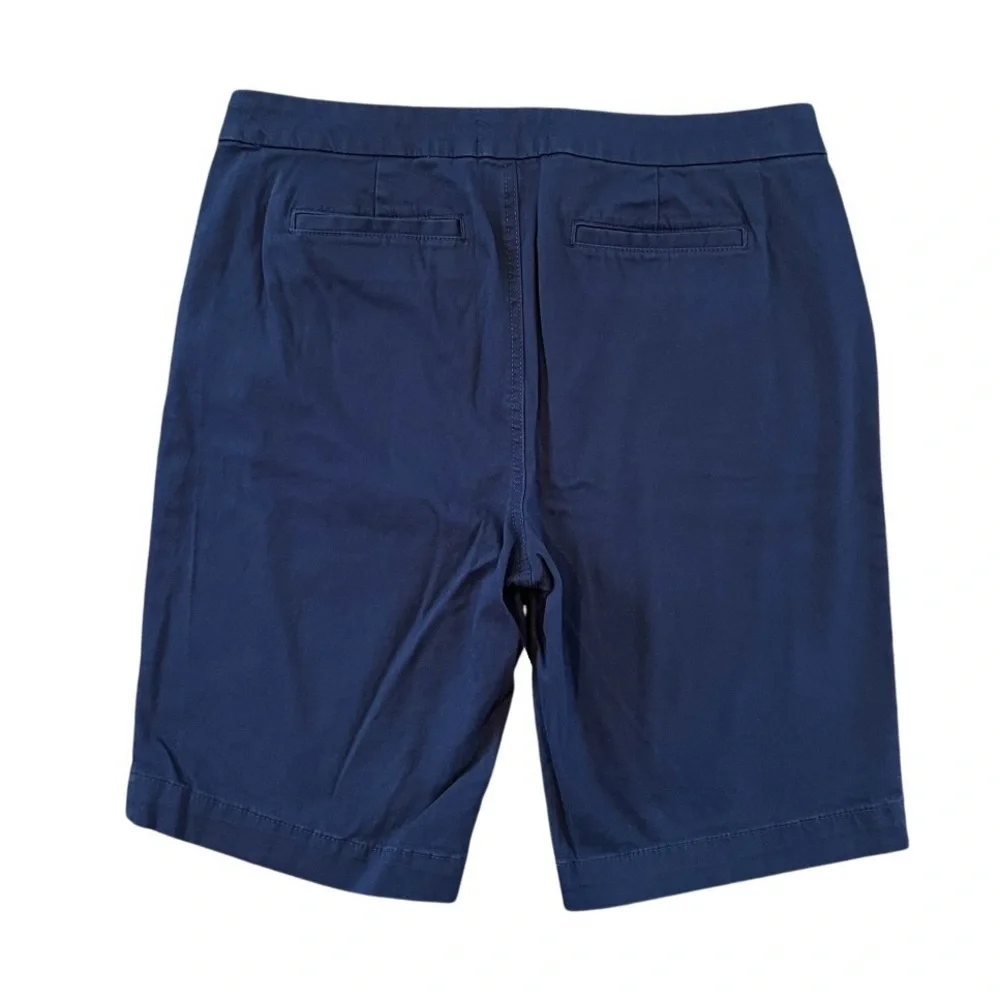 Simply Styled By Sears Chino Shorts Womens 10 Blue - Picture 2 of 3